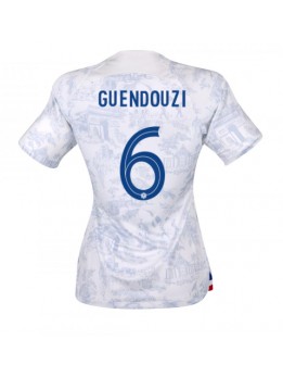 Ženski Nogometna dresi replika Francija Matteo Guendouzi #6 Gostujoči SP 2022 Kratek rokav